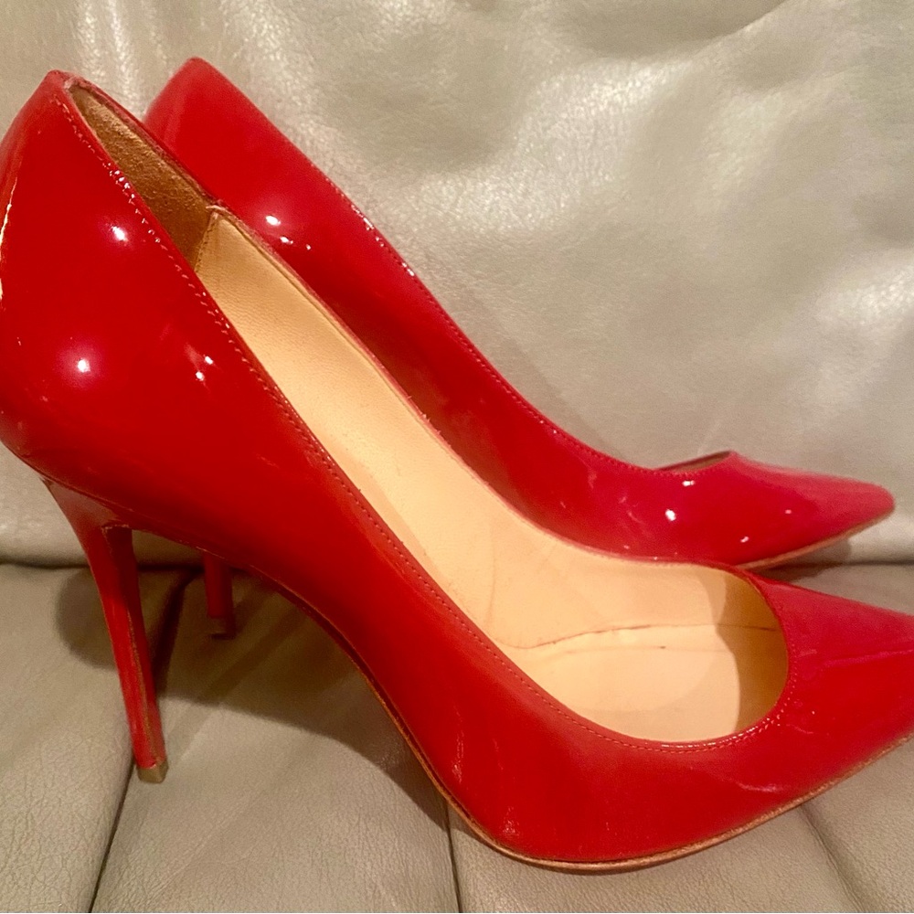 CHRISTIAN LOUBOUTIN fabulous red patent leather stiletto, excellent condition - Picture 16 of 16